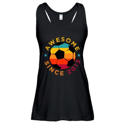 Awesome Since 2013 Soccer Birthday Party Bday Team Ladies Essential Flowy Tank