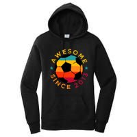 Awesome Since 2013 Soccer Birthday Party Bday Team Women's Pullover Hoodie