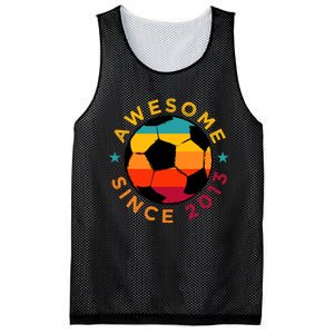 Awesome Since 2013 Soccer Birthday Party Bday Team Mesh Reversible Basketball Jersey Tank