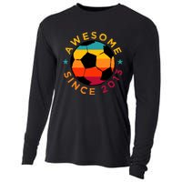 Awesome Since 2013 Soccer Birthday Party Bday Team Cooling Performance Long Sleeve Crew