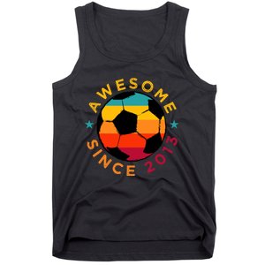 Awesome Since 2013 Soccer Birthday Party Bday Team Tank Top