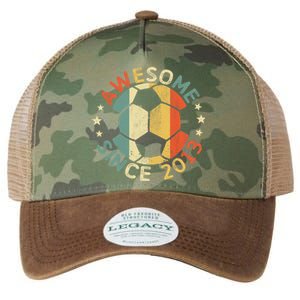 Awesome Since 2013 10th Birthday 10 Year Old Soccer Player T Legacy Tie Dye Trucker Hat