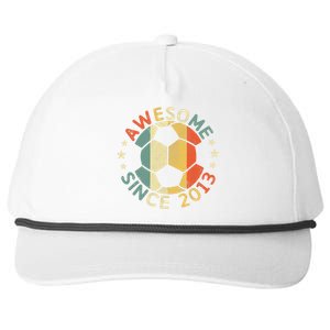 Awesome Since 2013 10th Birthday 10 Year Old Soccer Player T Snapback Five-Panel Rope Hat