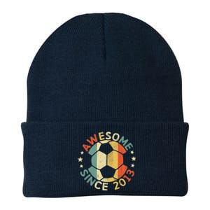 Awesome Since 2013 10th Birthday 10 Year Old Soccer Player T Knit Cap Winter Beanie