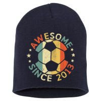 Awesome Since 2013 10th Birthday 10 Year Old Soccer Player T Short Acrylic Beanie