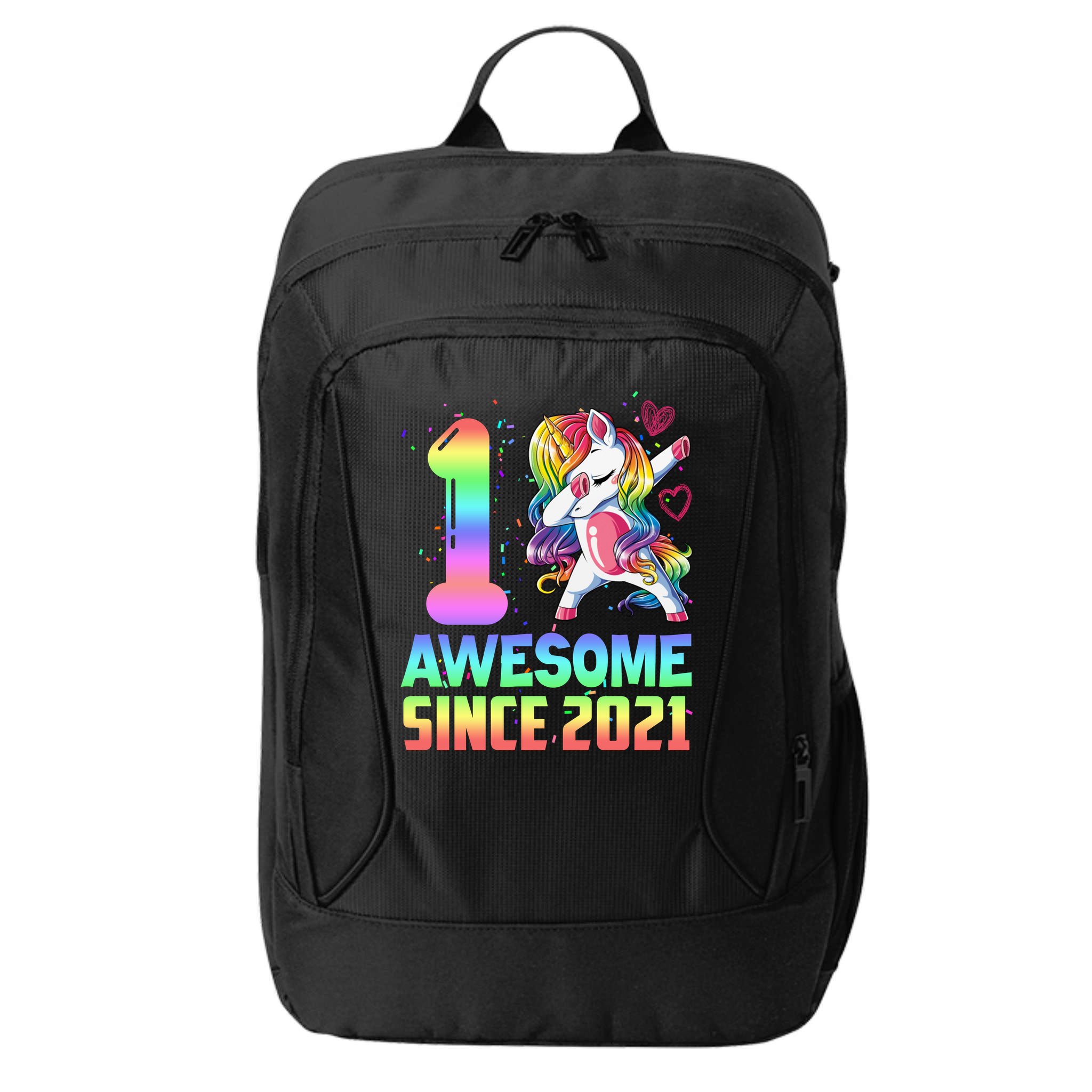 Awesome Since 2021 Unicorn 1st Birthday One Years Old City Backpack