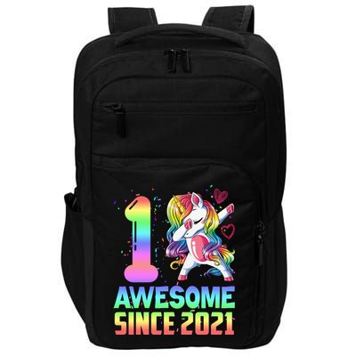 Awesome Since 2021 Unicorn 1st Birthday One Years Old Impact Tech Backpack