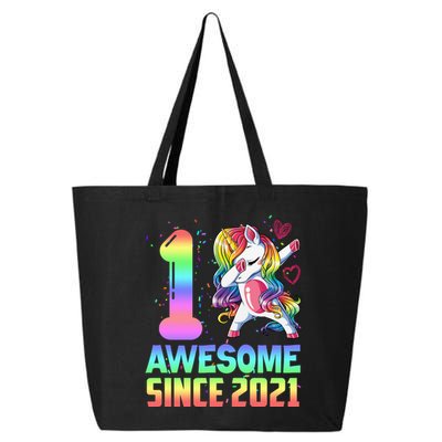 Awesome Since 2021 Unicorn 1st Birthday One Years Old 25L Jumbo Tote