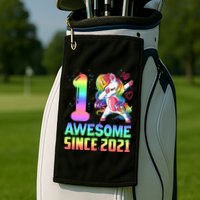 Awesome Since 2021 Unicorn 1st Birthday One Years Old Golf Towel