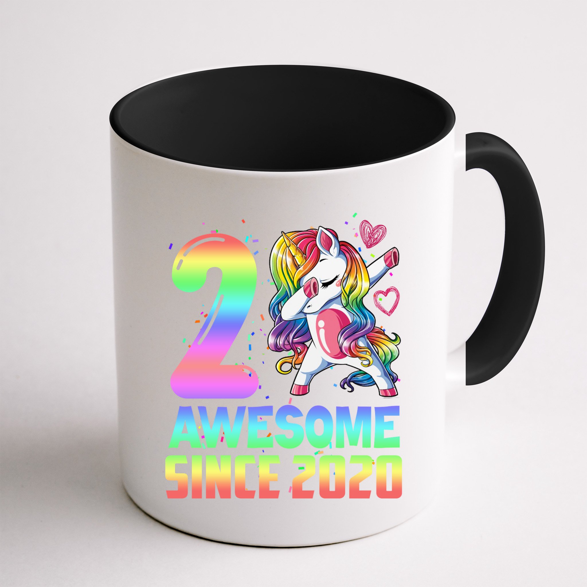 Awesome Since 2020 Unicorn 2nd Birthday 2 Years Old Mug