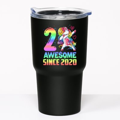 Awesome Since 2020 Unicorn 2nd Birthday 2 Years Old Tumbler