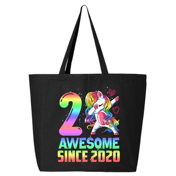 Awesome Since 2020 Unicorn 2nd Birthday 2 Years Old 25L Jumbo Tote