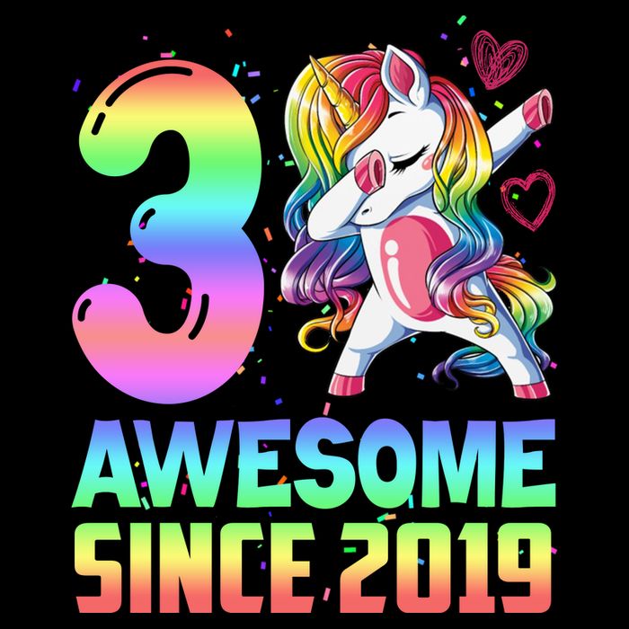 Awesome Since 2019 Unicorn 3rd Birthday 3 Years Old City Backpack