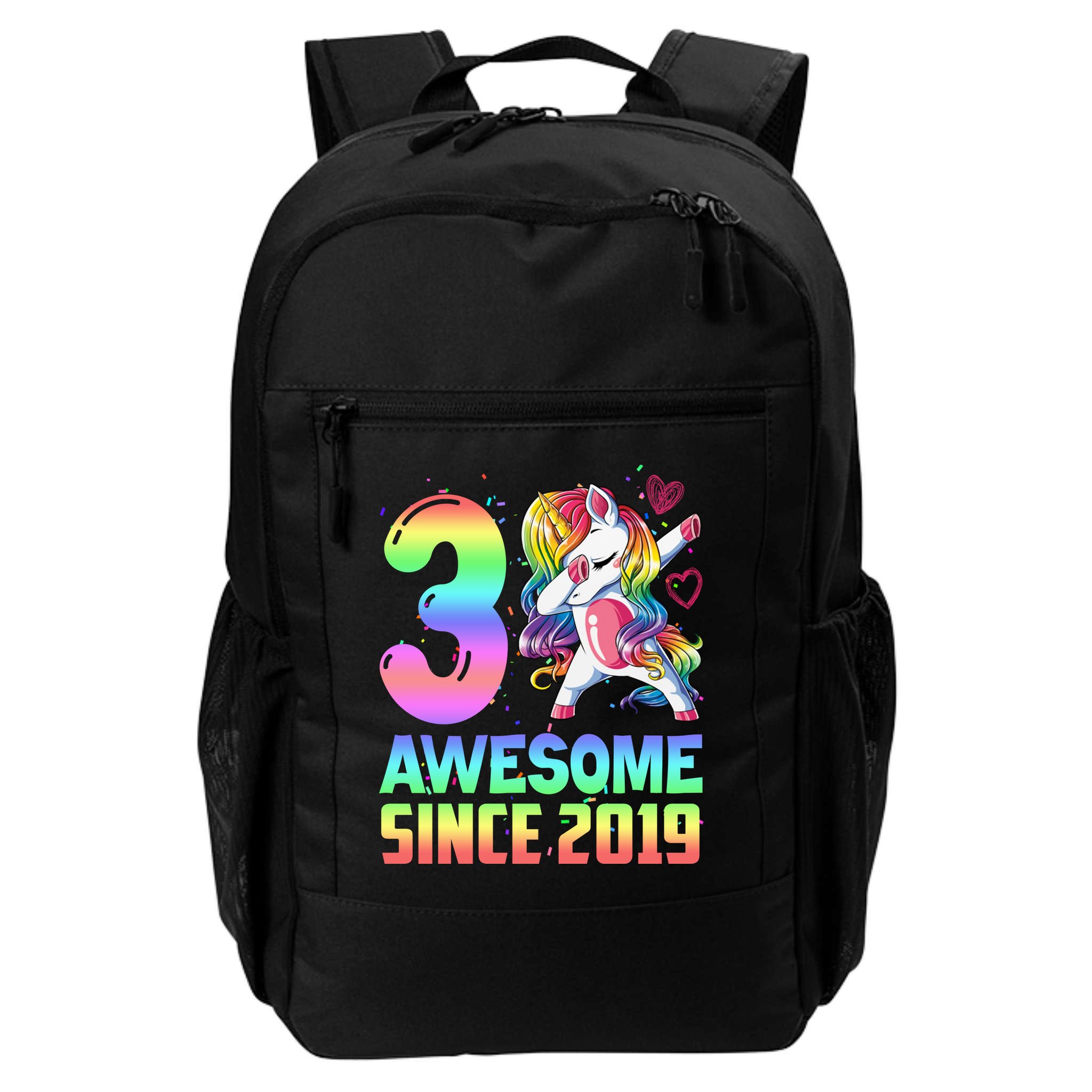 Awesome Since 2019 Unicorn 3rd Birthday 3 Years Old Backpack