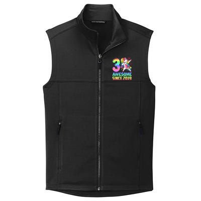 Awesome Since 2019 Unicorn 3rd Birthday 3 Years Old Collective Smooth Fleece Vest