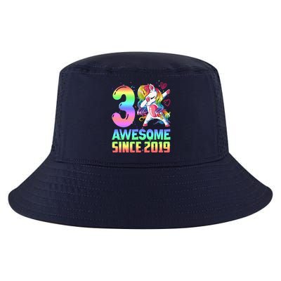 Awesome Since 2019 Unicorn 3rd Birthday 3 Years Old Cool Comfort Performance Bucket Hat