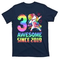 Awesome Since 2019 Unicorn 3rd Birthday 3 Years Old T-Shirt