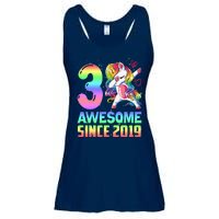 Awesome Since 2019 Unicorn 3rd Birthday 3 Years Old Ladies Essential Flowy Tank