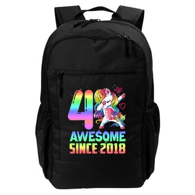 Awesome Since 2018 Unicorn 4th Birthday 4 Years Old Backpack