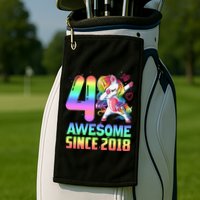 Awesome Since 2018 Unicorn 4th Birthday 4 Years Old Golf Towel