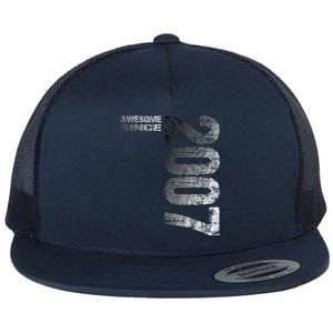 Awesome since 2007 16th Birthday Born 2007 Flat Bill Trucker Hat