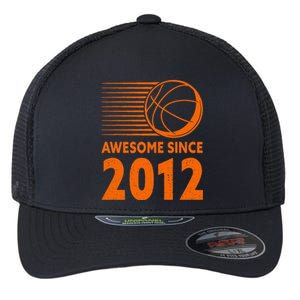 Awesome Since 2012 Basketball 11th Birthday Flexfit Unipanel Trucker Cap