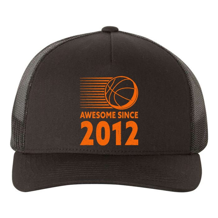 Awesome Since 2012 Basketball 11th Birthday Yupoong Adult 5-Panel Trucker Hat