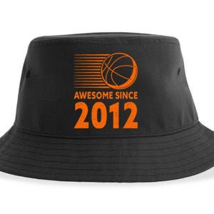 Awesome Since 2012 Basketball 11th Birthday Sustainable Bucket Hat