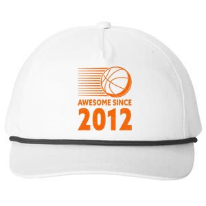 Awesome Since 2012 Basketball 11th Birthday Snapback Five-Panel Rope Hat