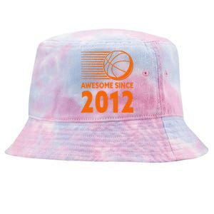 Awesome Since 2012 Basketball 11th Birthday Tie-Dyed Bucket Hat