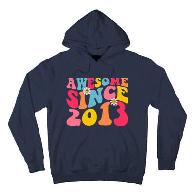 Awesome Since 2013 10 Years Old 10th Birthday Groovy Retro Tall Hoodie