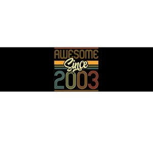 Awesome Since 2003 20th Birthday 20 Years Old Bday Bumper Sticker