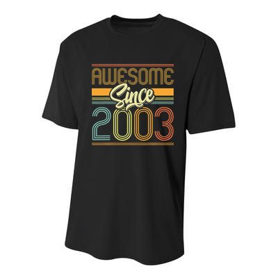 Awesome Since 2003 20th Birthday 20 Years Old Bday Youth Performance Sprint T-Shirt