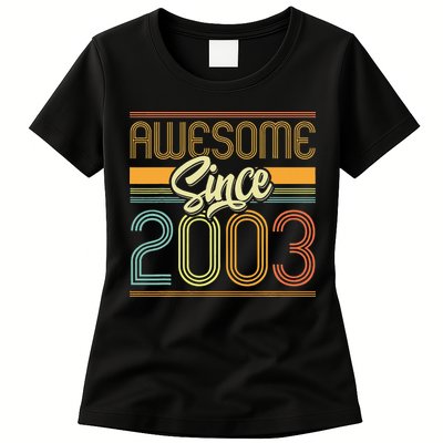 Awesome Since 2003 20th Birthday 20 Years Old Bday Womens T-Shirt
