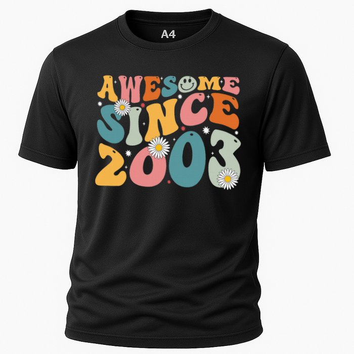 Awesome Since 2003 20th Birthday Retro Gifts Born In 2003 Cooling Performance Crew T-Shirt
