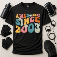 Awesome Since 2003 20th Birthday Retro Gifts Born In 2003 Cooling Performance Crew T-Shirt
