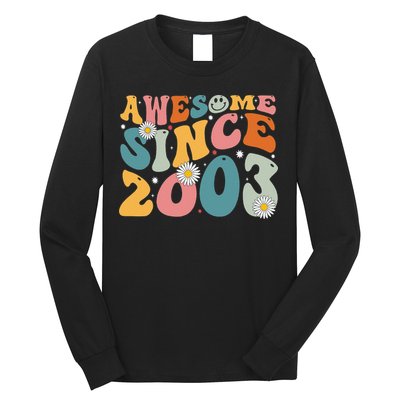 Awesome Since 2003 20th Birthday Retro Gifts Born In 2003 Long Sleeve Shirt