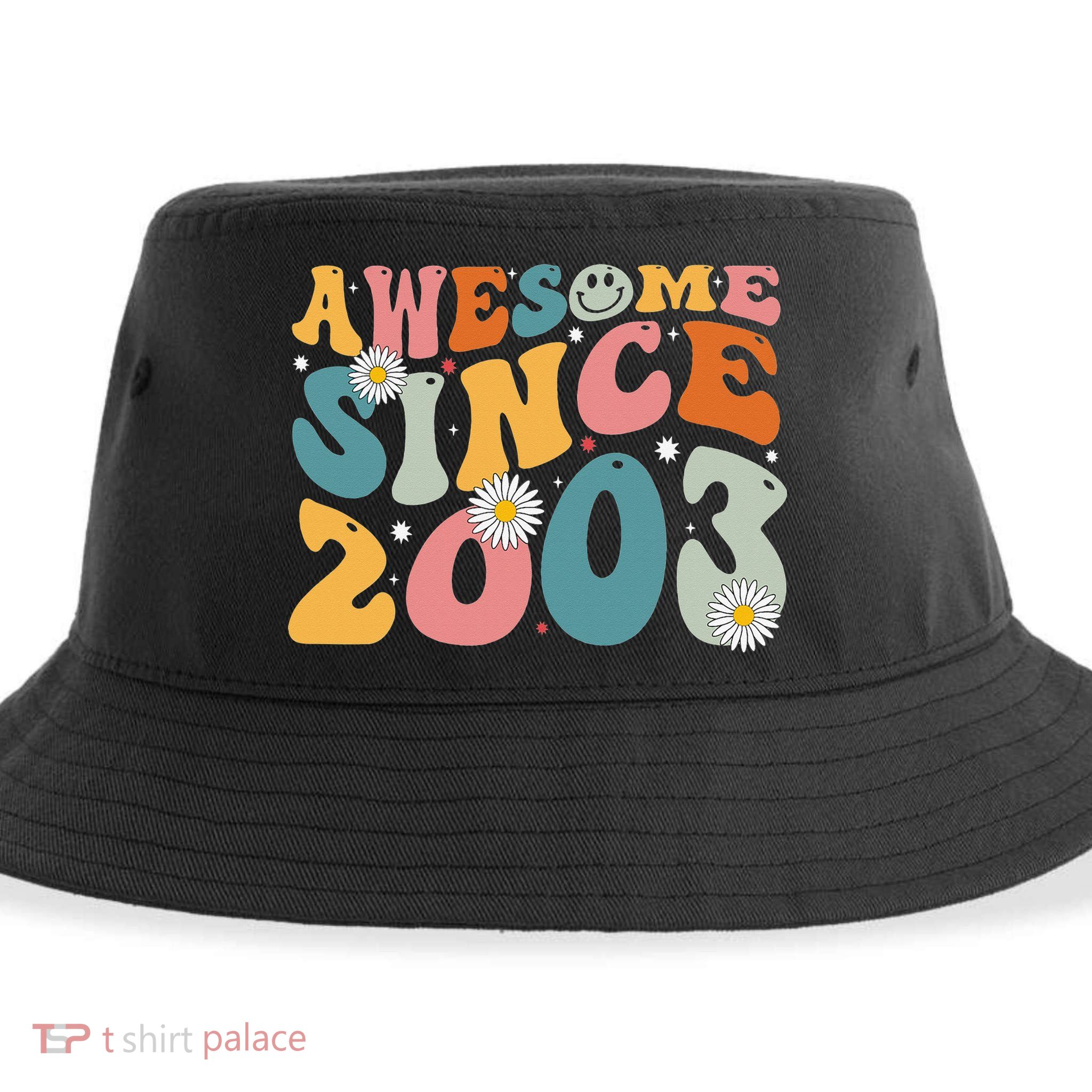 Awesome Since 2003 20th Birthday Retro Gifts Born In 2003 Sustainable Bucket Hat