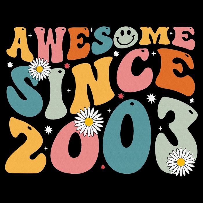 Awesome Since 2003 20th Birthday Retro Gifts Born In 2003 Drawstring Bag