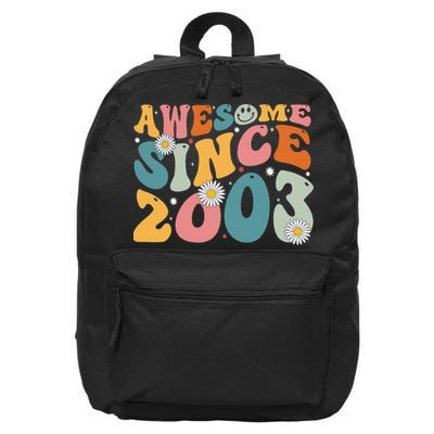 Awesome Since 2003 20th Birthday Retro Gifts Born In 2003 16 in Basic Backpack