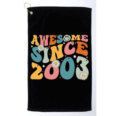 Awesome Since 2003 20th Birthday Retro Gifts Born In 2003 Golf Towel