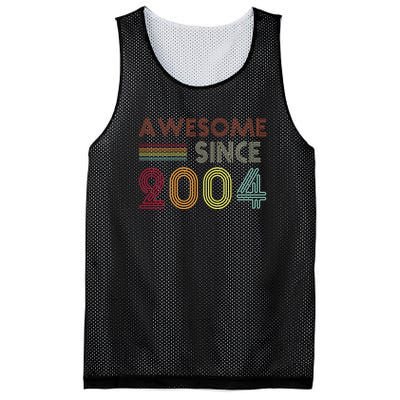 Awesome Since 2004 18th Birthday Retro Mesh Reversible Basketball Jersey Tank