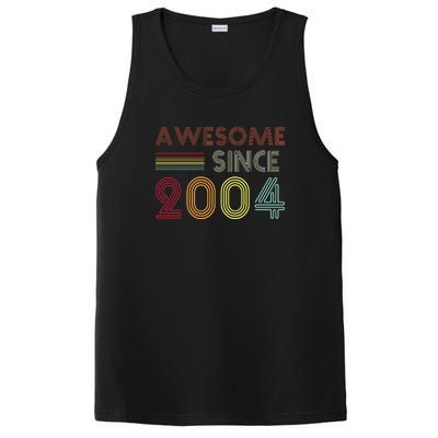 Awesome Since 2004 18th Birthday Retro PosiCharge Competitor Tank