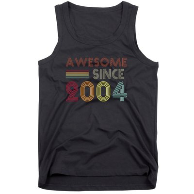 Awesome Since 2004 18th Birthday Retro Tank Top