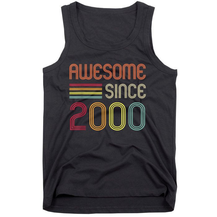 Awesome Since 2000 23rd Birthday Retro Tank Top