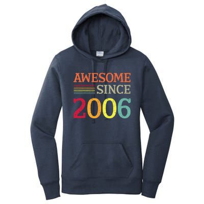 Awesome Since 2006 17th Birthday Retro Vintage Women's Pullover Hoodie