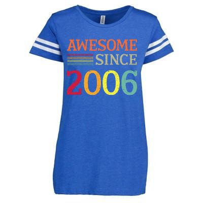 Awesome Since 2006 17th Birthday Retro Vintage Enza Ladies Jersey Football T-Shirt