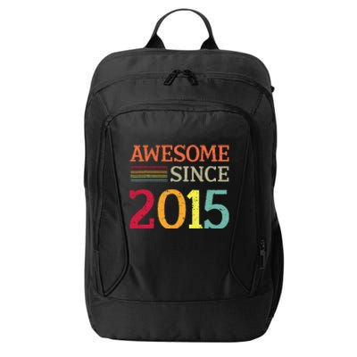 Awesome Since 2015 8th Birthday Retro Vintage City Backpack