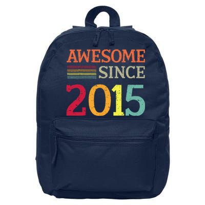 Awesome Since 2015 8th Birthday Retro Vintage 16 in Basic Backpack