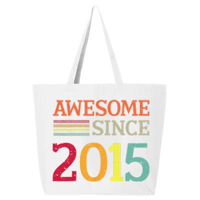 Awesome Since 2015 8th Birthday Retro Vintage 25L Jumbo Tote